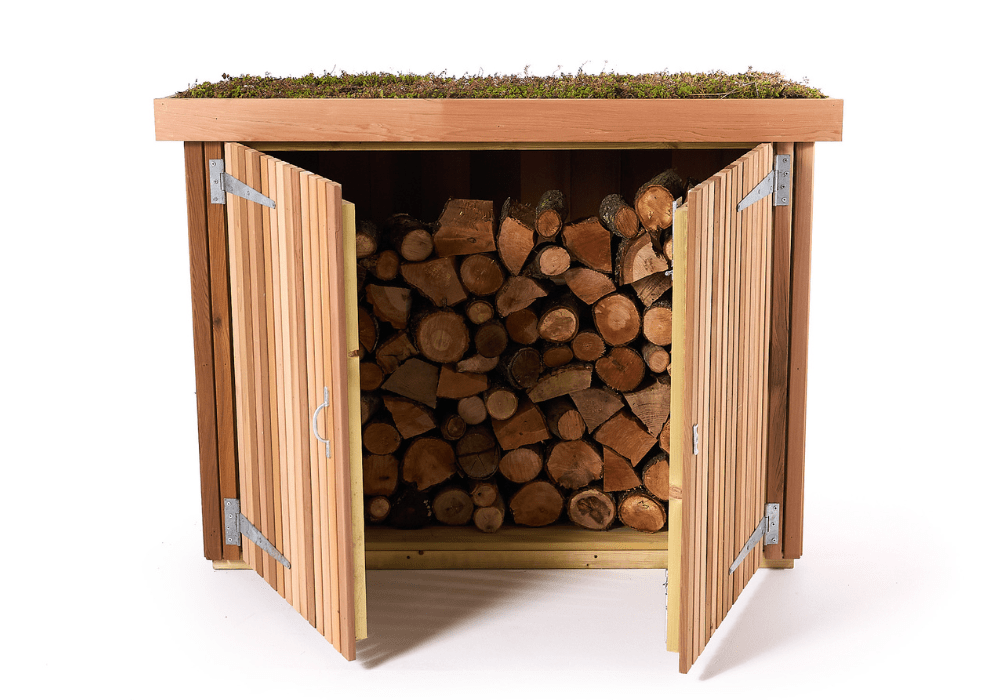 log storage shed